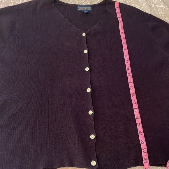Herman Geist cardigan plum colored size 2X - Picture 7 of 8